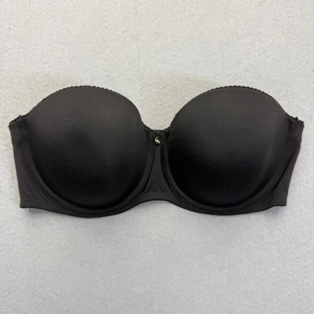 Adore Me‎ Strapless Underwire Padded Bra 34DD Full Support Essential no straps